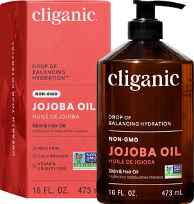 Cliganic front packaging showing 16oz bulk bottle and label benefit