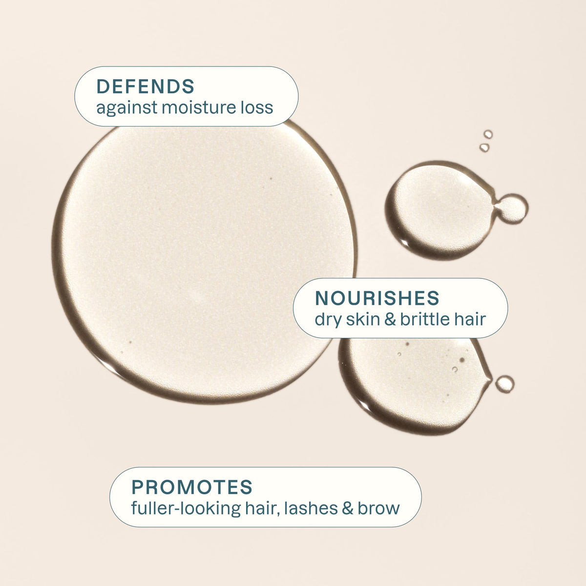 Cliganic oil texture on fingertips illustrating smooth, rich consistency
