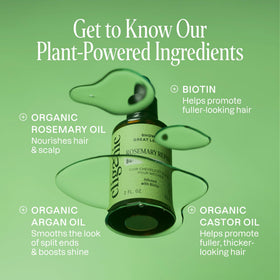 Cliganic back label listing ingredients and certification benefits