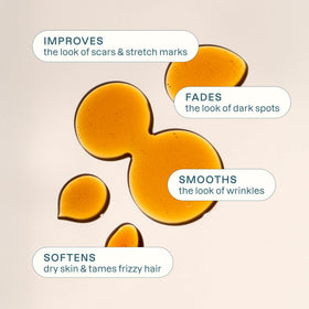 Cliganic oil texture on hand demonstrating lightweight absorption and softness benefit