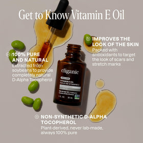 Cliganic oil pouring to show smooth texture and concentrated formula