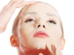 Clinical Resolution close-up of gel mask texture highlighting hydration delivery