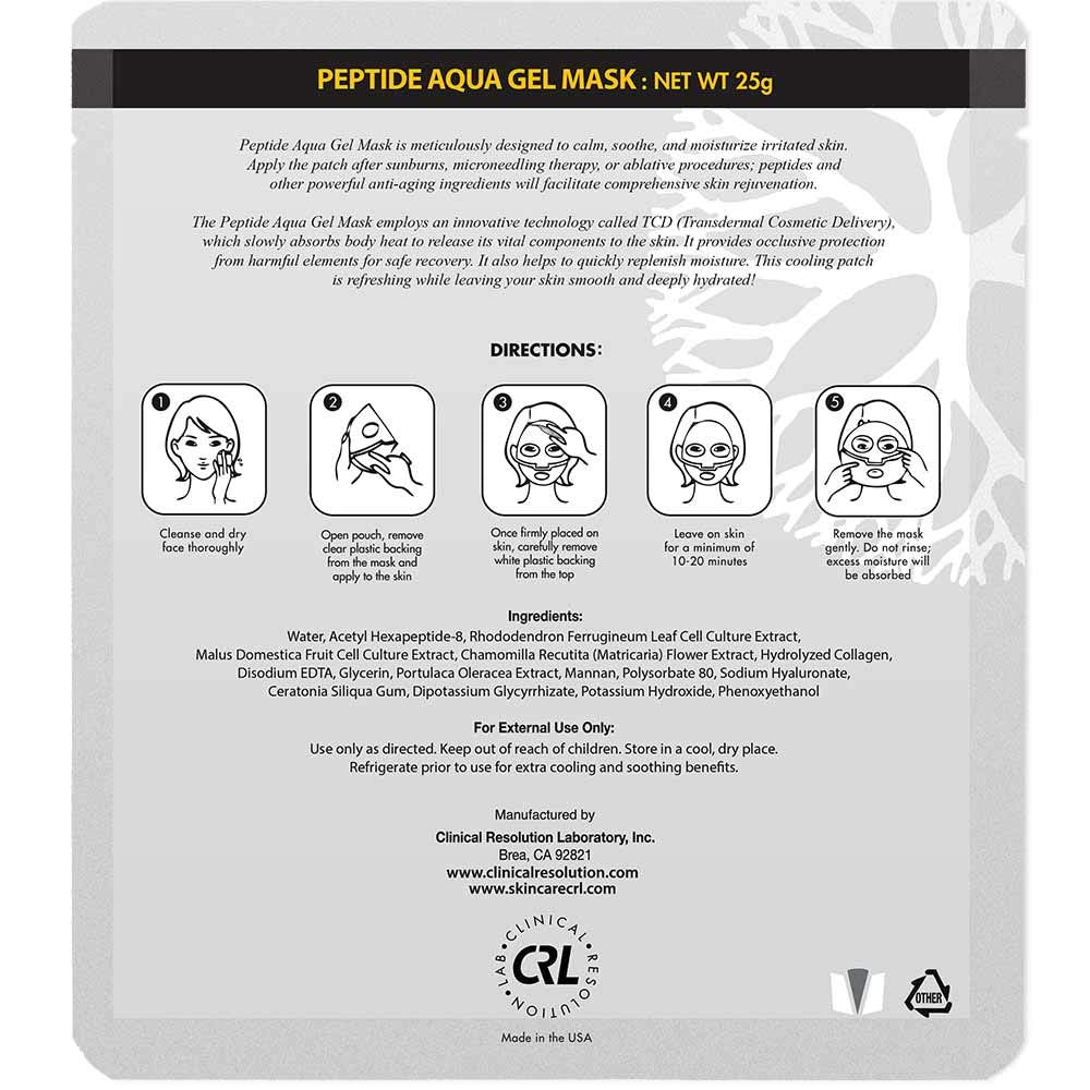 Clinical Resolution mask beside hand to show size and easy application
