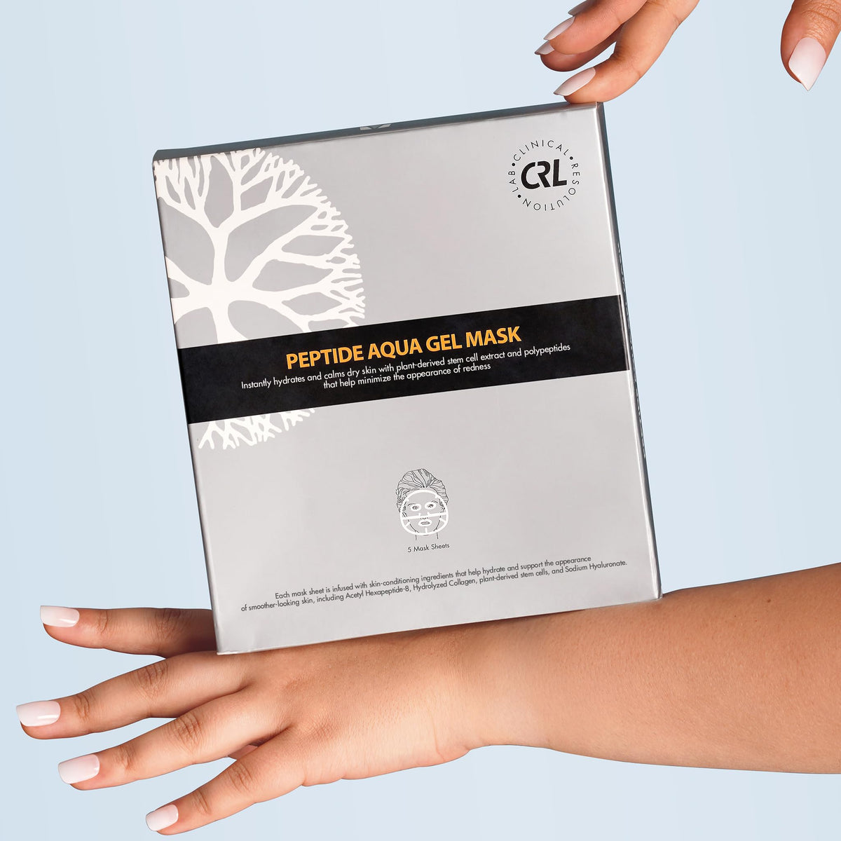 Clinical Resolution single pouch open displaying gel sheet ready for use