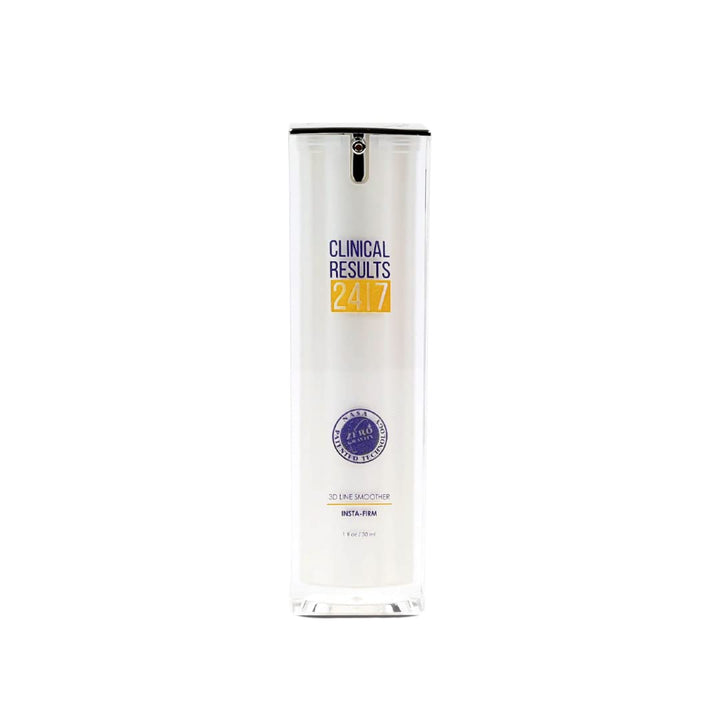 Clinical Results 24|7 Insta-Firm front packaging showing clear lift benefit