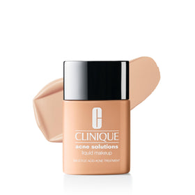 Clinique front packaging showing product name and shade, clear branding benefits