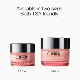 Clinique model applying cream under eye illustrating immediate refresh