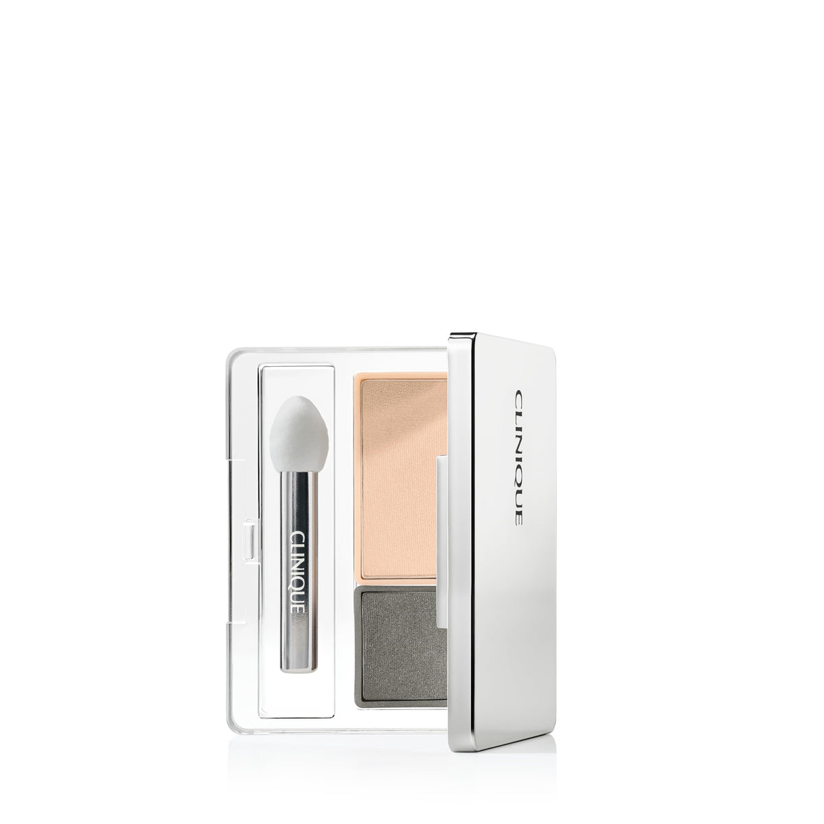 Clinique front view of compact showing neutral duo and brand — easy neutral looks