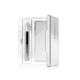 Clinique All About Shadow front compact showing shade Sugar Cane and sleek packaging benefit travel-ready
