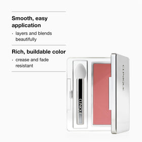 Clinique powder texture close-up showing silky finish for smooth blending