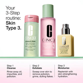 Clinique gel application on hand swatch showing quick absorption and non-greasy finish