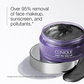 Clinique close-up of balm texture melting to oil demonstrating silky glide benefit