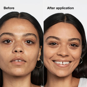 Clinique texture swatch demonstrating smooth, blendable coverage benefit