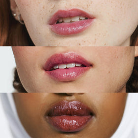 Clinique lip application showing Black Honey giving natural glossy color and hydration