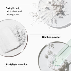 Clinique product applied to nose in use to loosen blackhead debris
