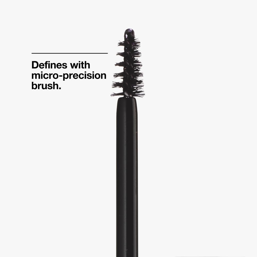 Clinique wand swipe showing smooth black formula for clump-free coating