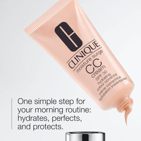 Clinique cream applied on hand demonstrating blendable coverage
