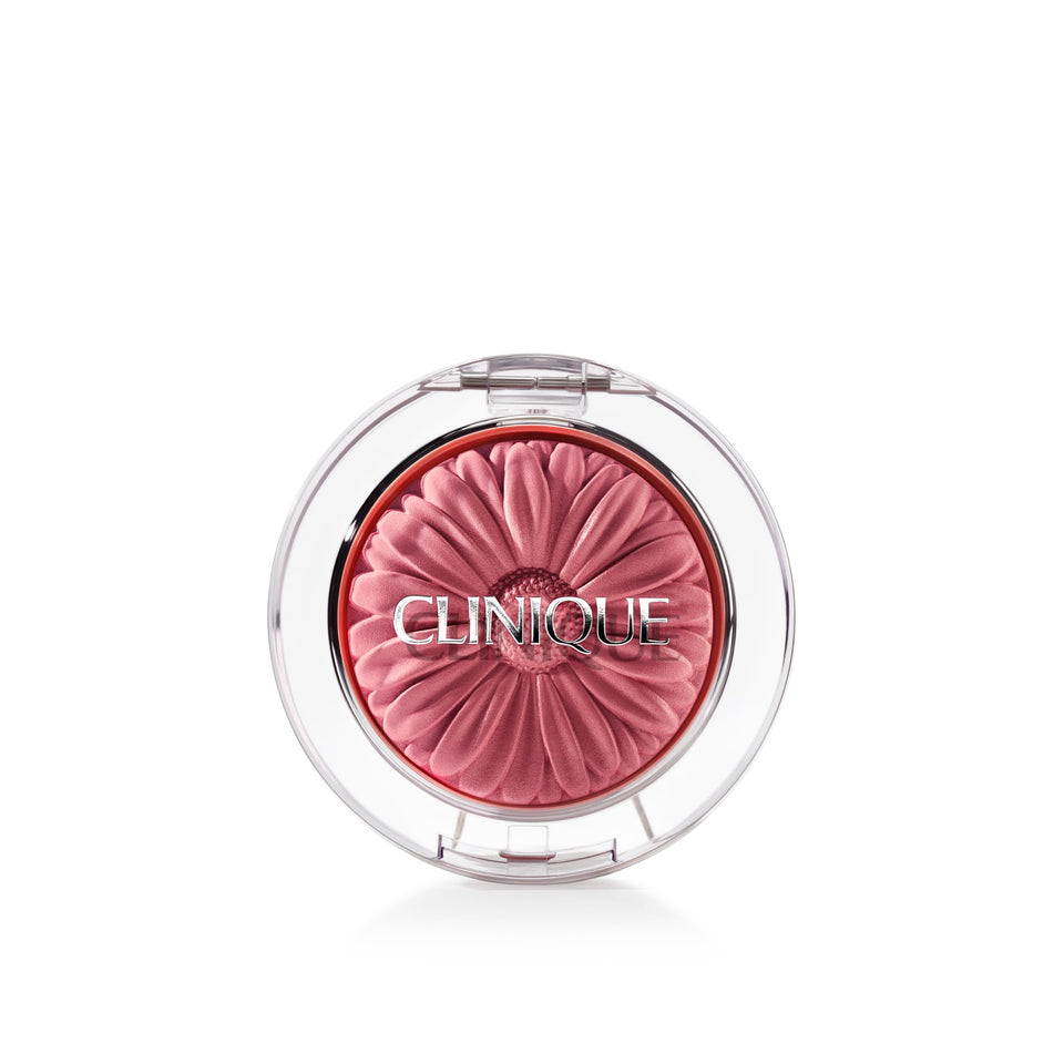 Clinique front compact showing product and mirror for easy touch-ups