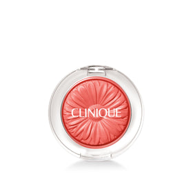 Clinique front compact showing Peach Pop shade and clean packaging benefit