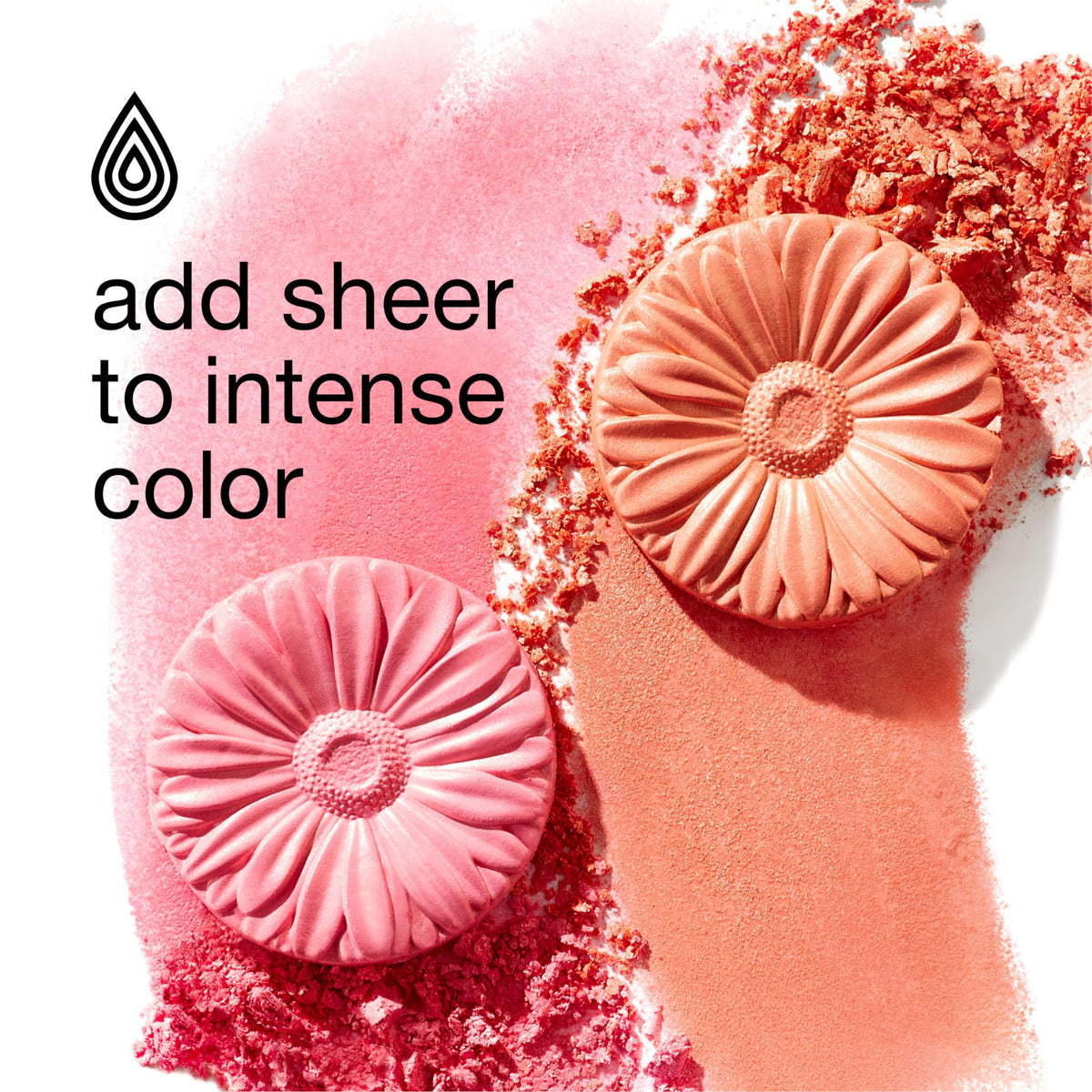 Clinique compact next to a coin showing size and travel-friendly convenience