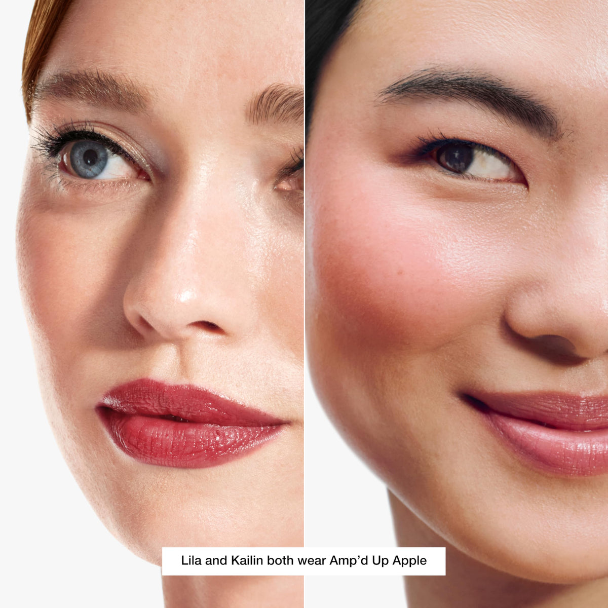 Clinique Chubby Stick applied on cheek showing natural flush and quick-result benefit