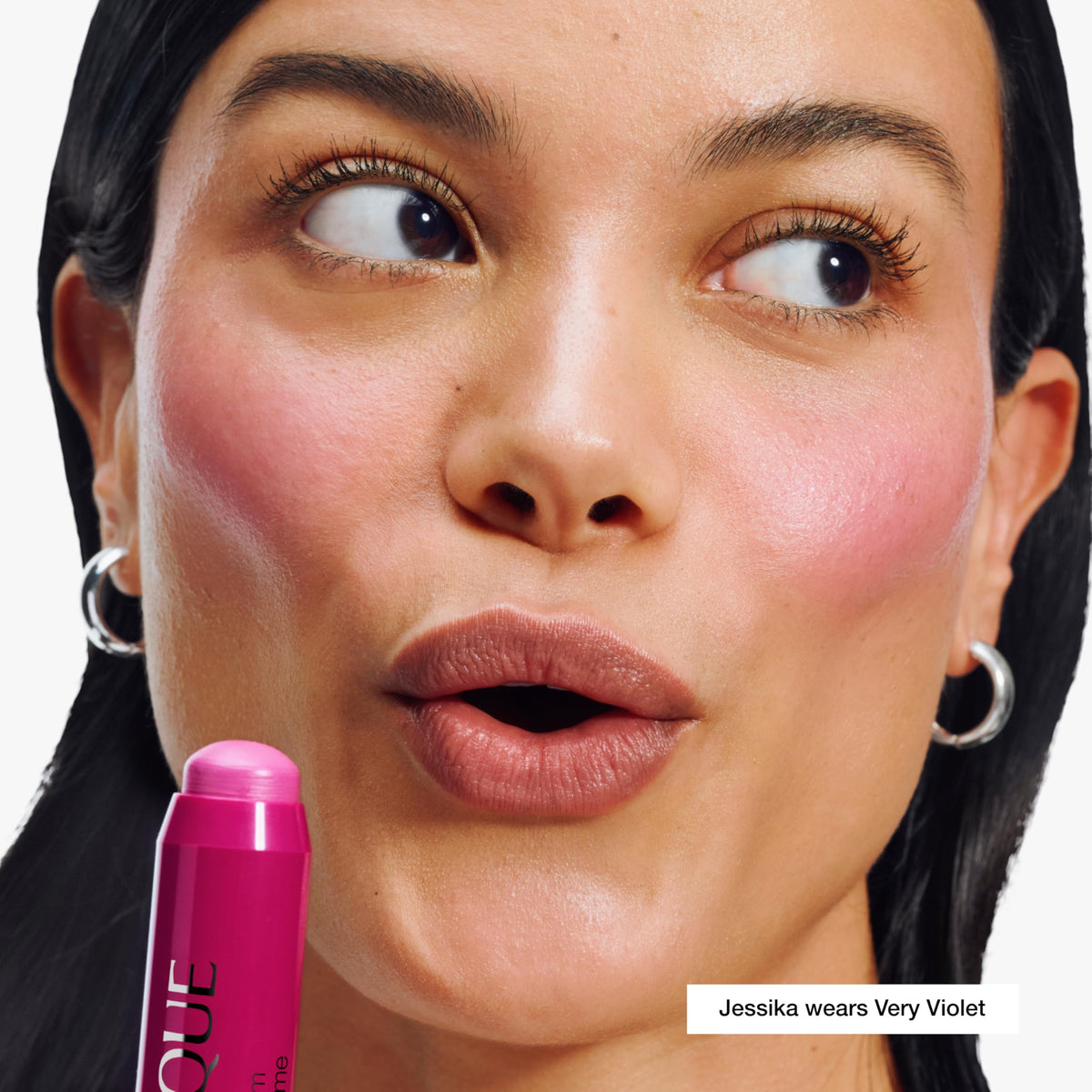 Clinique Chubby Stick close-up swatch showing creamy texture and blendability