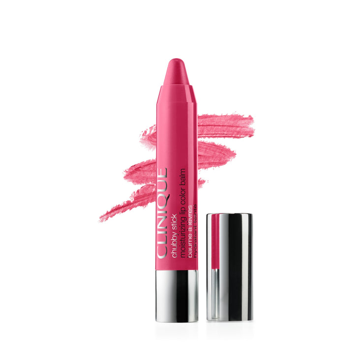 Clinique Chubby Stick front packaging showing shade and compact design for travel