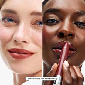 Clinique chubby stick in hand demonstrating easy no-mirror application