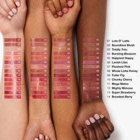 Clinique Chubby Stick held in hand to show compact size and travel-friendly benefit
