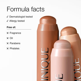 Clinique Chubby Stick inside a makeup bag demonstrating travel-friendly convenience