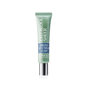 Clinique City Block front tube showing sleek packaging and SPF benefit