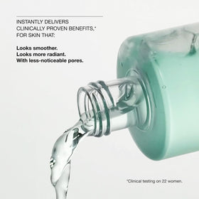 Clinique bottle close-up of Clarifying Lotion 1 highlighting product clarity and gentle formula