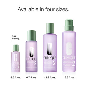 Clinique Clarifying Lotion 2 before and after skin texture improvement visual