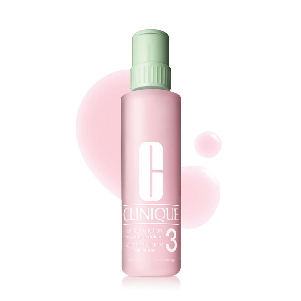 Clinique Clarifying Lotion 3 front bottle showing sleek packaging and easy identification benefit