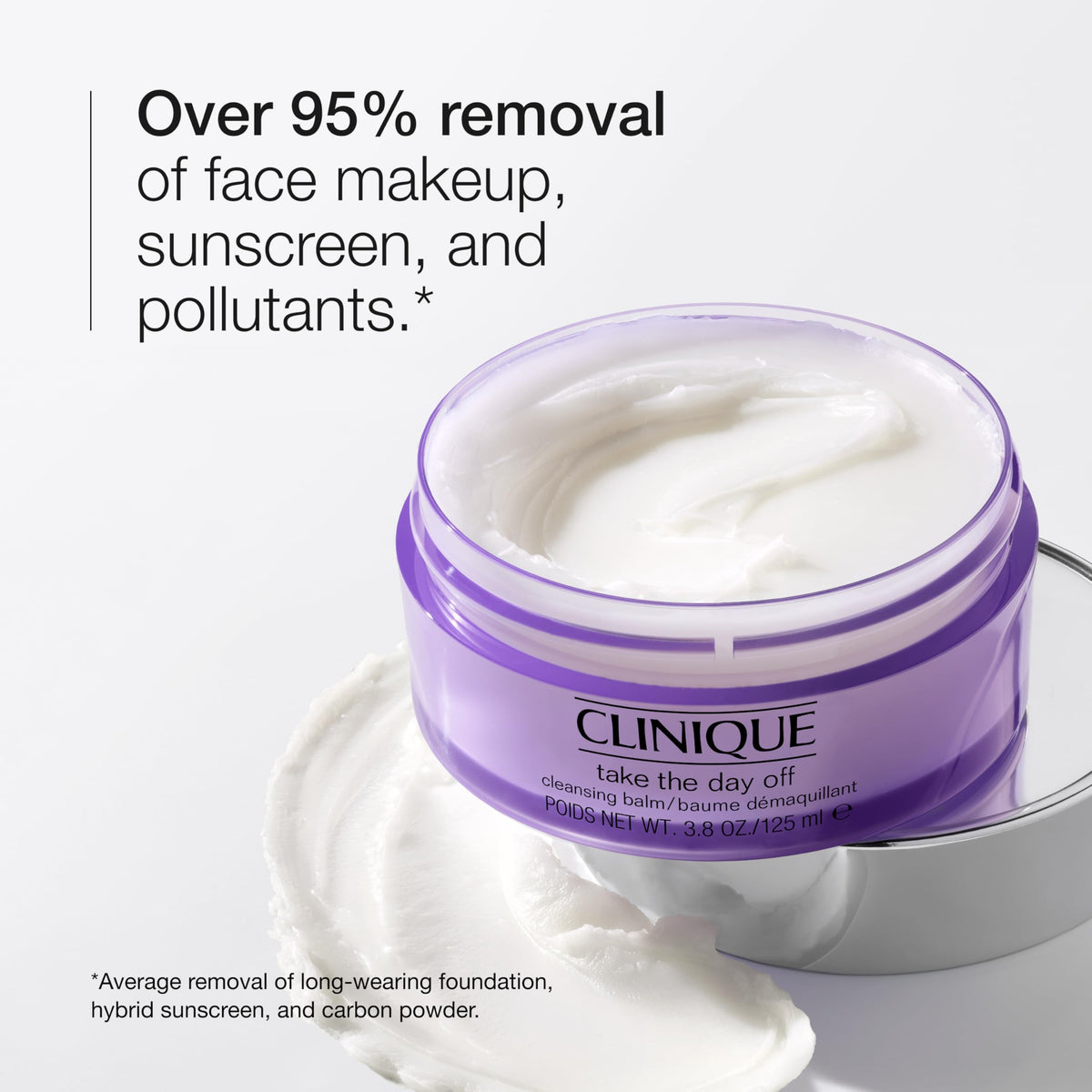 Clinique balm melting into oil on skin showing effective makeup dissolution