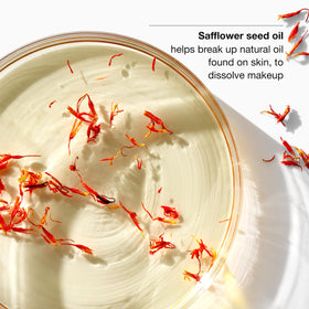 Clinique safflower seed oil ingredient shot showing nourishing linoleic benefit