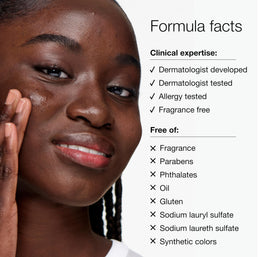 Clinique mini tube in hand showing travel-friendly size and convenience benefit