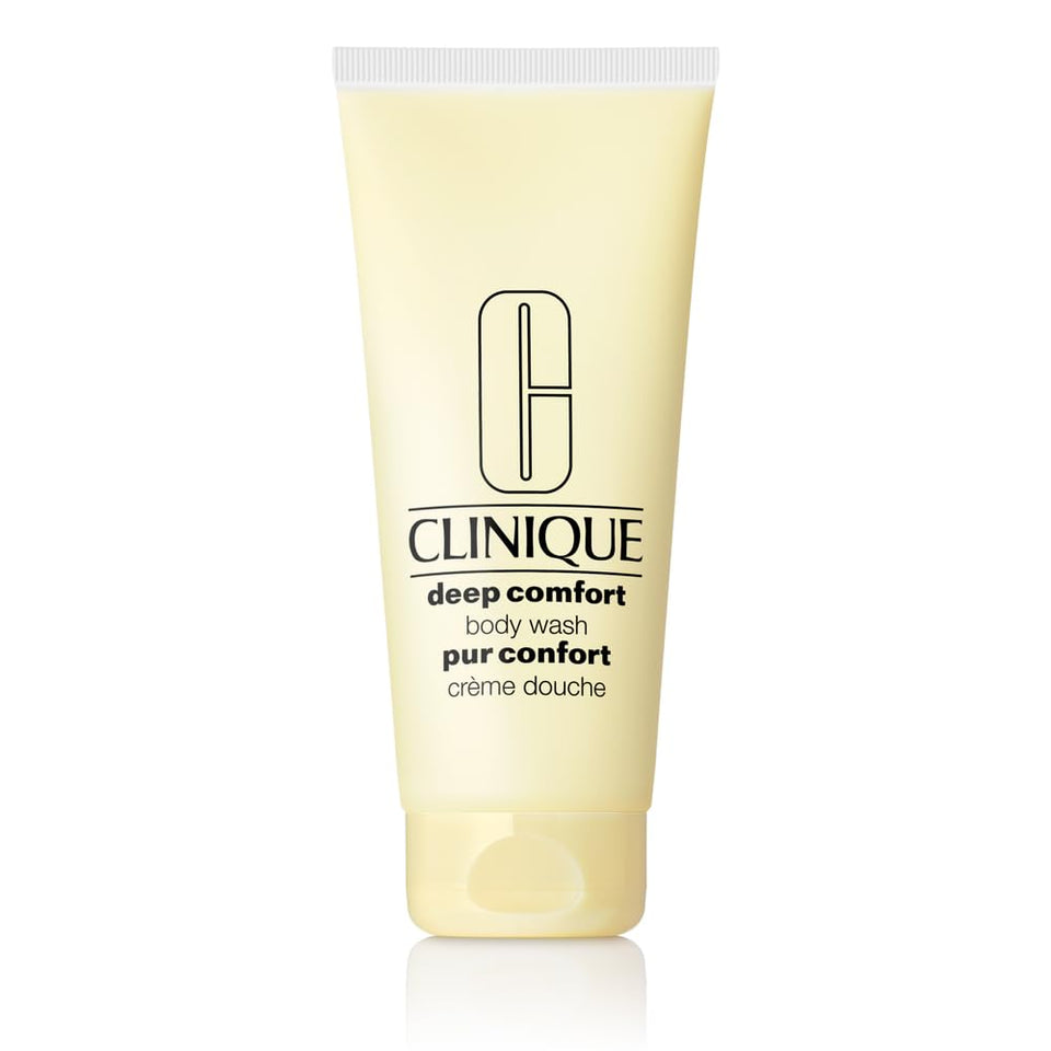 Clinique Deep Comfort front packaging showing bottle and label, easy identification benefit
