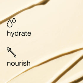 Clinique ingredient visual with hyaluronic acid and shea butter highlighting moisturizing action