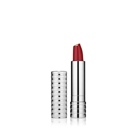 Clinique front packaging showing Angel Red and brand benefit