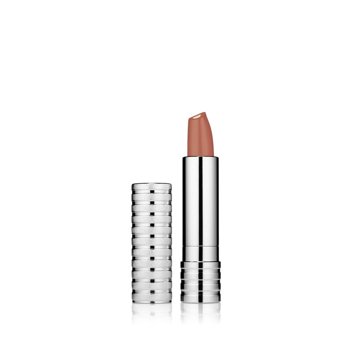 Clinique lipstick front packaging showing shade Canoodle and branding benefit: clear color