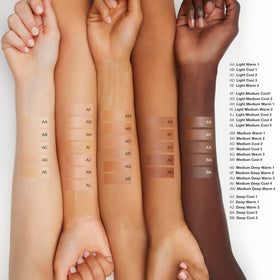 Clinique application with brush demonstrating even coverage and lightweight finish