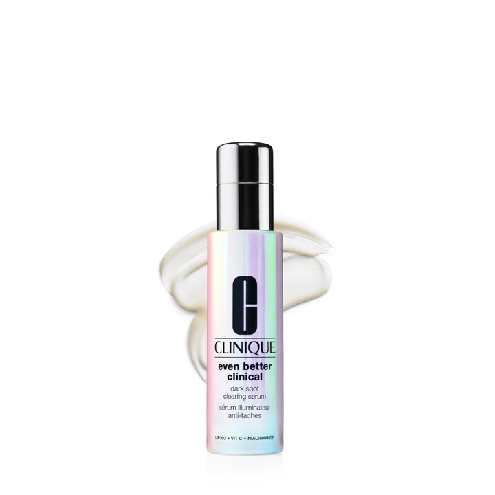 Clinique front packaging showing product and brand, highlighting visible brightening