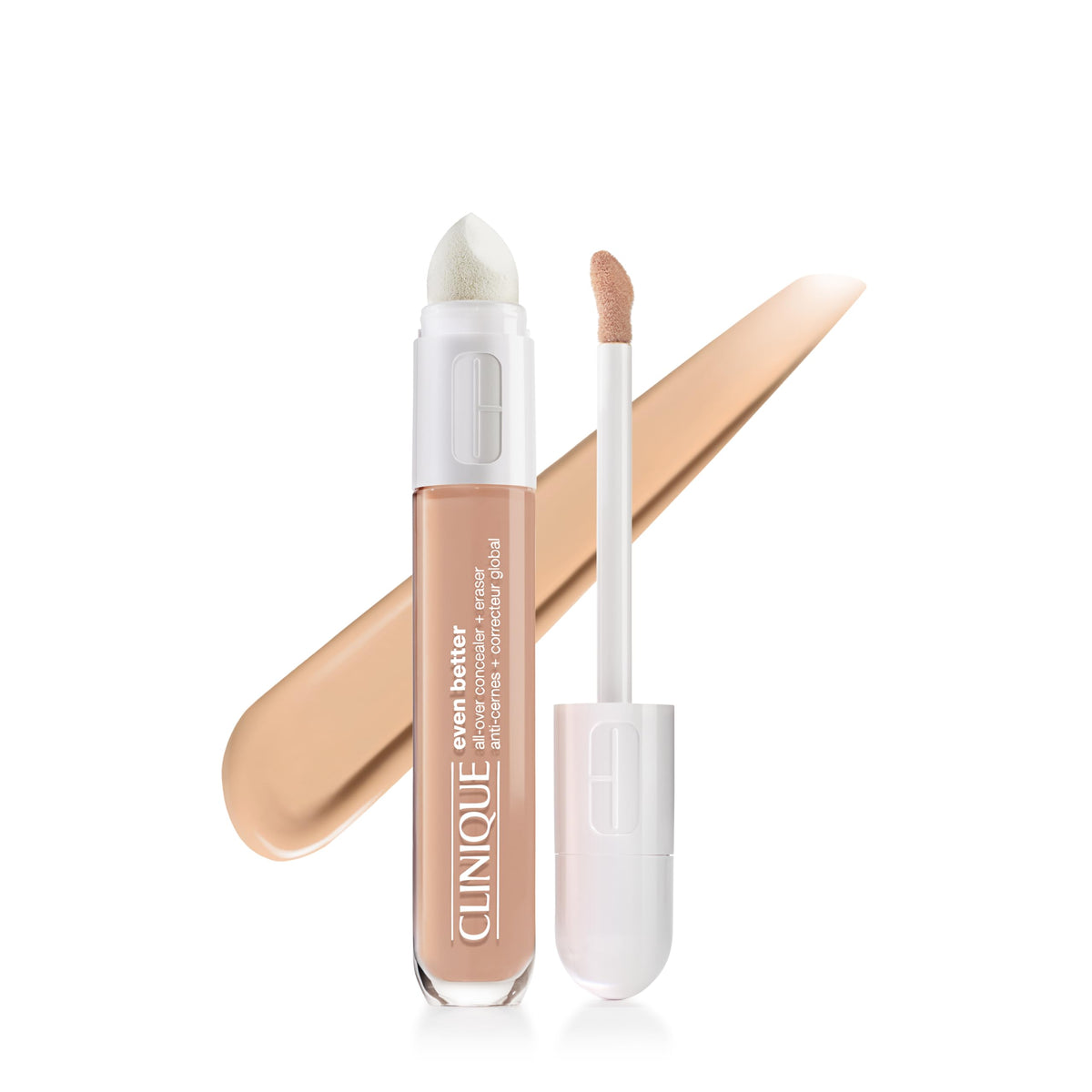 Clinique front packaging showing full-coverage concealer benefits