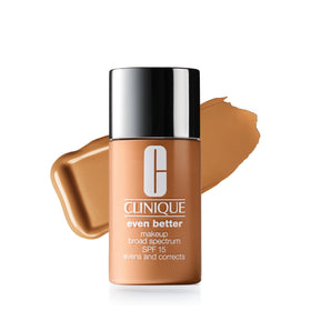 Clinique front bottle image showing Clinique Even Better foundation packaging and shade