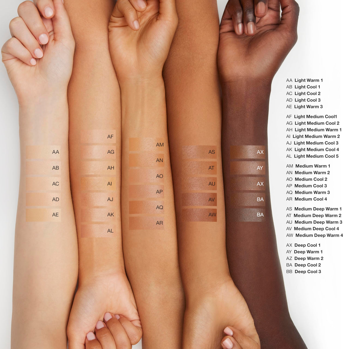 Clinique texture close-up showing lightweight, blendable formula for smooth finish