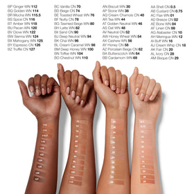Clinique texture closeup of creamy liquid foundation highlighting hydration and smooth finish