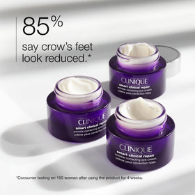 Clinique open jar close-up showing creamy texture and quick absorption benefit