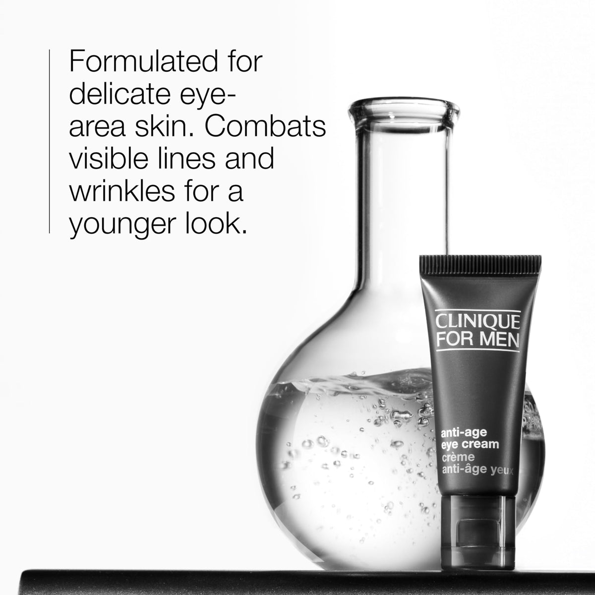 Clinique tube with cap off revealing nozzle for precise application benefit