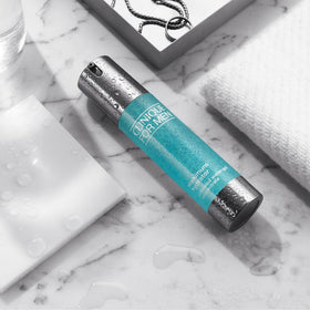 Clinique For Men jar in use with finger applying gel for instant comfort